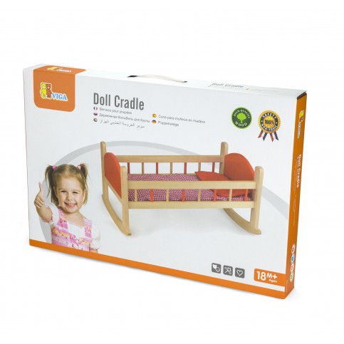 Wooden Doll Cradle